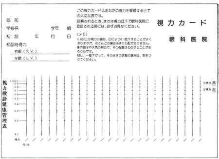 目の事典 視力の管理