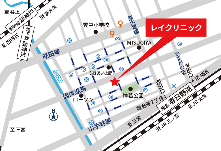 レイクリニック地図 レイクリニック地図